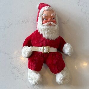 Vintage Rubber Face Santa